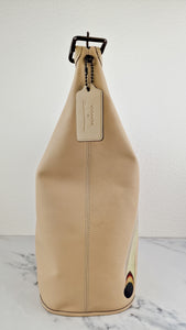 Coach x Tom Wesselmann Duffle 27 Bucket Bag in Ivory With Cigarette Lips - Coach CA306