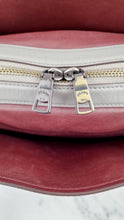 Load image into Gallery viewer, Coach Rogue Shoulder Bag in Grey Grain Leather with Oxblood Lining &amp; C Chain - Coach 26829
