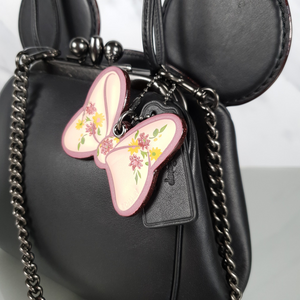 Disney x Coach Minnie Ears Kisslock Handbag Chain Strap