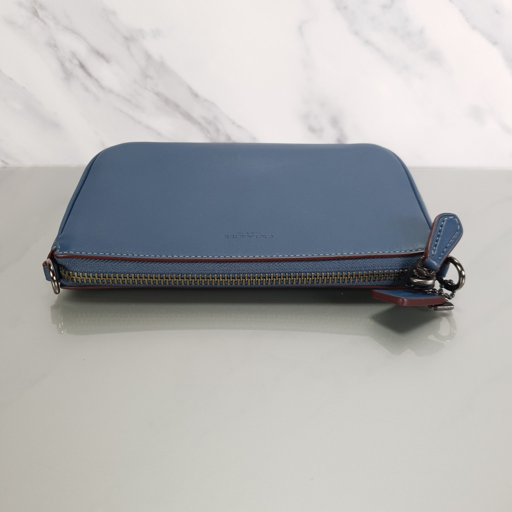 Coach Nolita Handbag Wristlet Purse in Dark Denim Blue Navy Glovetanne –  Essex Fashion House