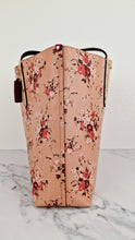 Load image into Gallery viewer, Coach Highline Tote Bag with Floral Print in Pink &amp; Beechwood - Shoulder Bag Coach 55181
