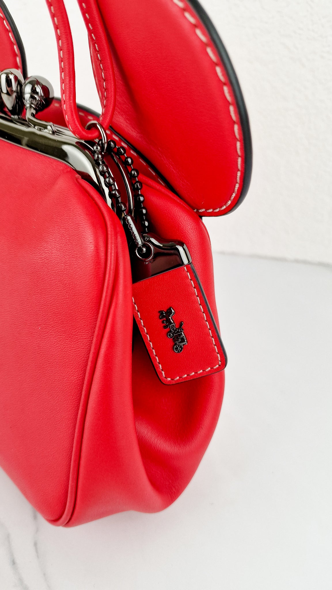 Coach x Disney x Keith Haring Mickey Mouse Ears Bag in Red Smooth Leat – Essex Fashion House