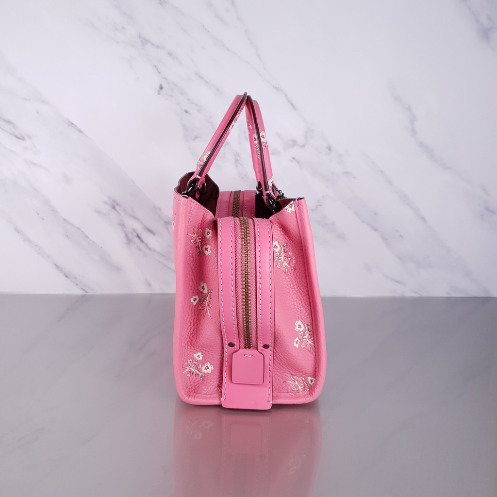 Coach Rogue 25 in Pink Floral Bow - Pebble Leather Handbag - SAMPLE BA –  Essex Fashion House