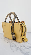 Load image into Gallery viewer, Coach 1941 Rogue 25 in Hay Yellow with Snakeskin Handles - Shoulder Bag Handbag in Pebble Leather Colorblock - Coach 59235
