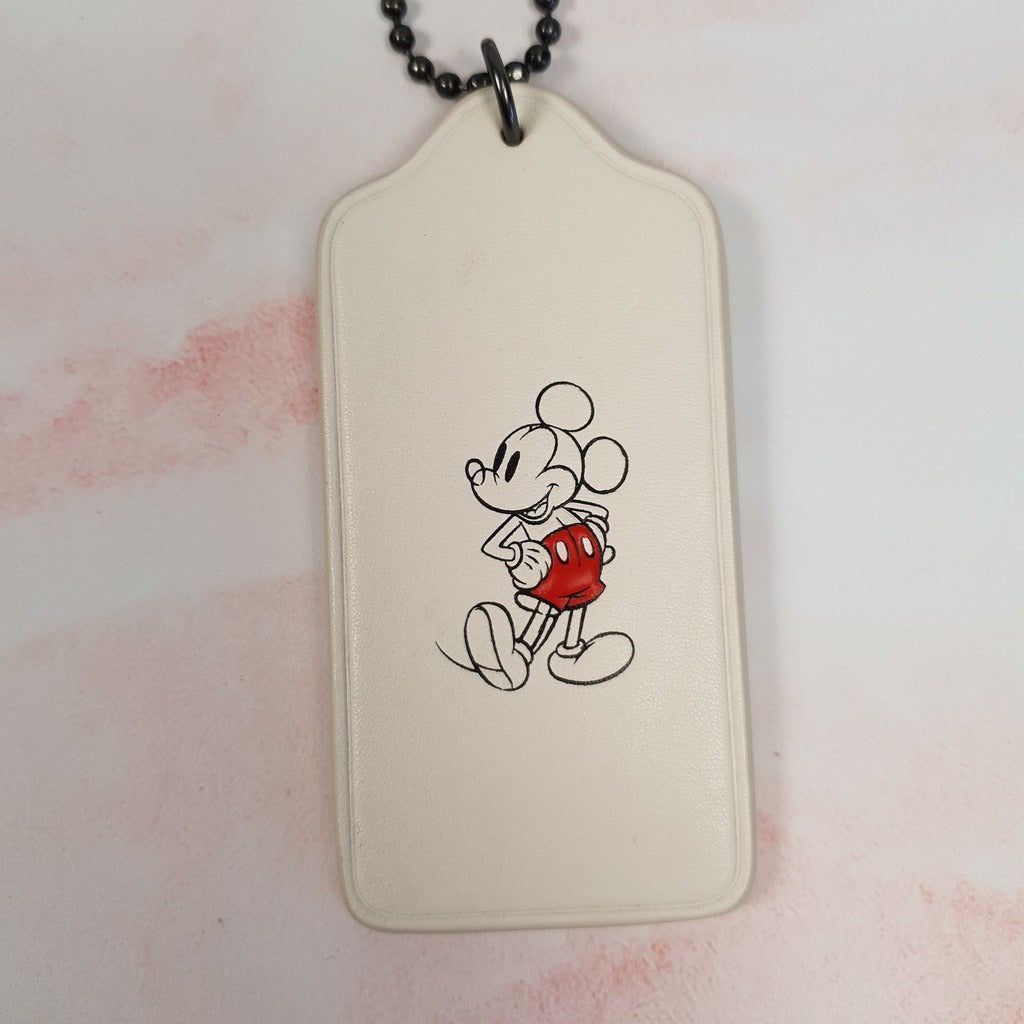 Disney x Coach chalk mickey mouse hangtag