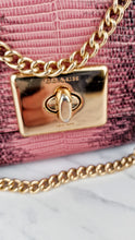 Load image into Gallery viewer, Coach Cassidy Crossbody Bag in Pink Lizard Embossed Leather - Coach F72669
