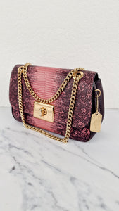 Coach Cassidy Crossbody Bag in Pink Lizard Embossed Leather - Coach F72669