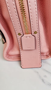 Coach 1941 Rogue 31 in Peony Pink With Snakeskin Tea Roses & Rivets - Handbag With Flowers - Coach 26890