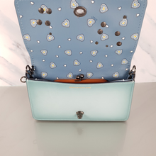 Load image into Gallery viewer, Coach 1941 Dinky Light Turquoise Flap Bag Turnlock
