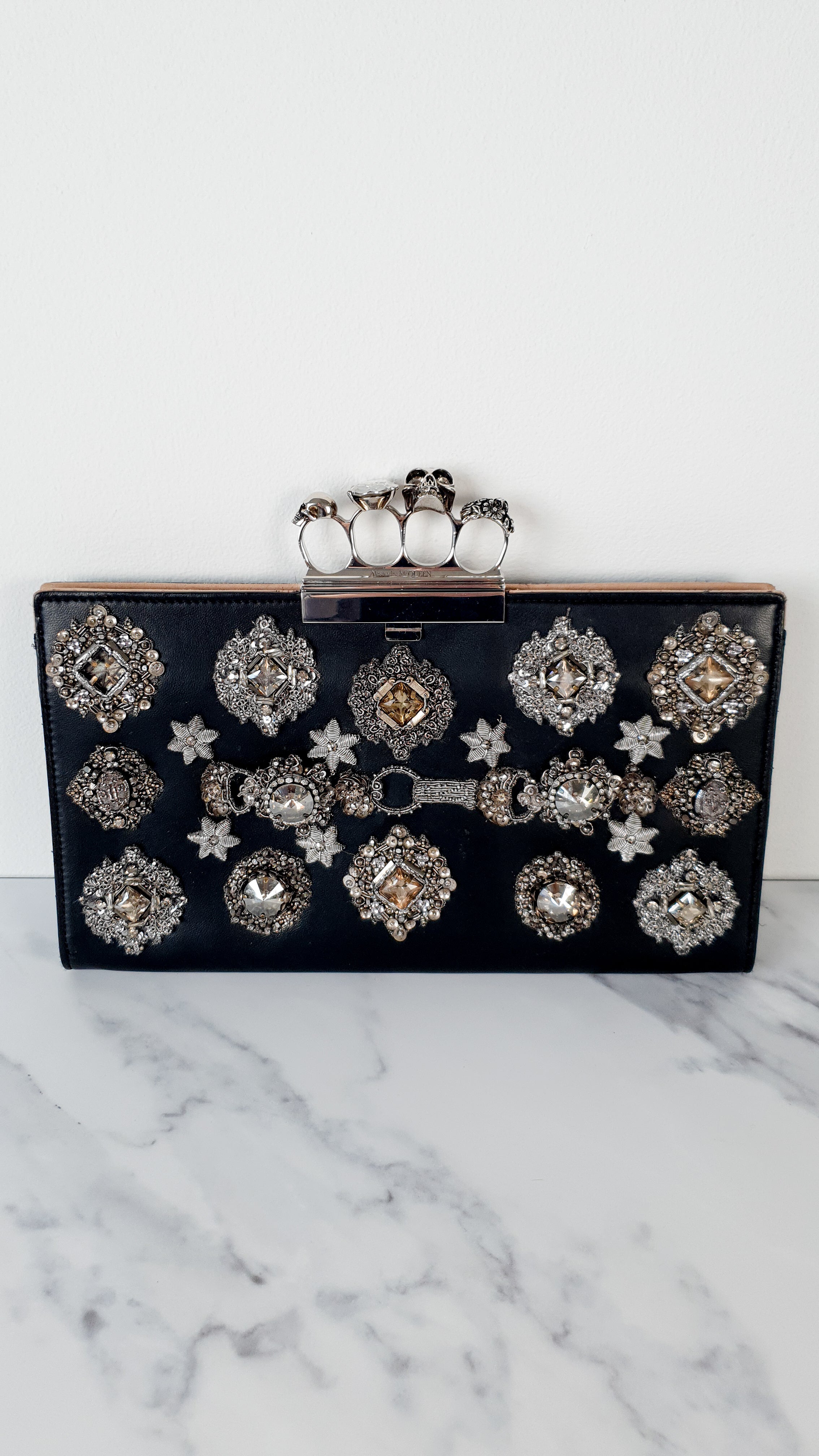 Alexander mcqueen discount knuckle clutch sale