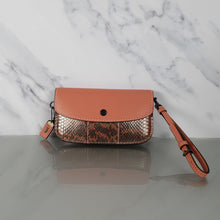 Load image into Gallery viewer, Coach 1941 Clutch Wristlet Wallet Melon with Geneuine snakeskin

