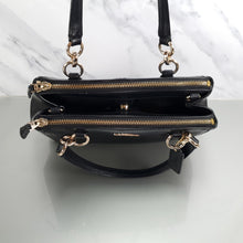Load image into Gallery viewer, F36704 Coach Christie Carryall Black Crossgrain leather handbag
