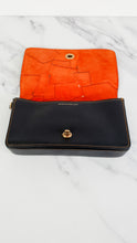 Load image into Gallery viewer, Coach 1941 Dinky Crossbody Bag With Patchwork Leather &amp; Suede in Black, Orange, Blue &amp; Chalk - Coach 38179
