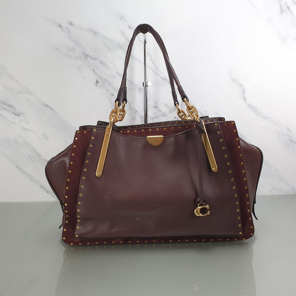 Coach dreamer rivets oxblood Clearance