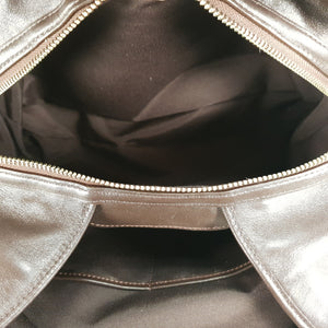 Coach Edie Signature Colorblock Dark Brown Handbag Shoulder Bag