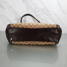 Load image into Gallery viewer, Coach Edie Signature Colorblock Dark Brown Handbag Shoulder Bag
