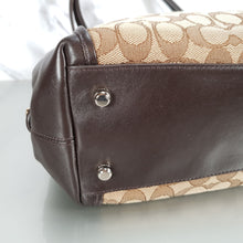 Load image into Gallery viewer, Coach Edie Signature Colorblock Dark Brown Handbag Shoulder Bag
