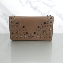 Load image into Gallery viewer, Coach Western Rivets Foldover Crossbody bag wallet 56529
