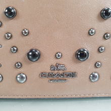 Load image into Gallery viewer, Coach Western Rivets Foldover Crossbody bag wallet 56529
