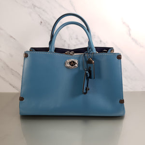 RARE Coach Mason Carryall in Limited Edition Blue with Snakeskin - SAMPLE BAG