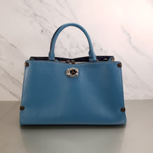 Load image into Gallery viewer, RARE Coach Mason Carryall in Limited Edition Blue with Snakeskin - SAMPLE BAG
