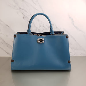 RARE Coach Mason Carryall in Limited Edition Blue with Snakeskin - SAMPLE BAG