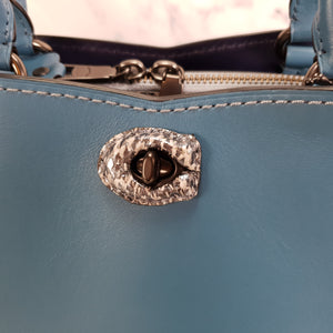 RARE Coach Mason Carryall in Limited Edition Blue with Snakeskin - SAMPLE BAG