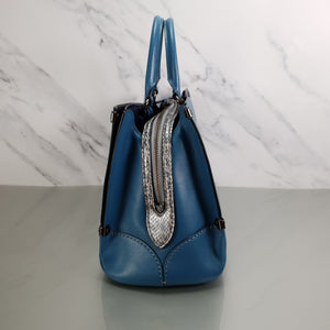 RARE Coach Mason Carryall in Limited Edition Blue with Snakeskin - SAMPLE BAG