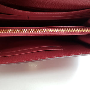 Coach Marlow REd metallic crossgrain leather bag