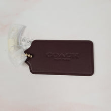 Load image into Gallery viewer, Large Coach hangtag oxblood 55702g
