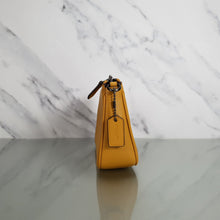 Load image into Gallery viewer, Coach Nollita Mustard Yellow Handbag Glovetanned Leather Wristlet
