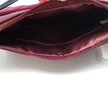 Load image into Gallery viewer, Coach Park Quilted Colorblock Clutch in Pink, Oxblood &amp; Navy
