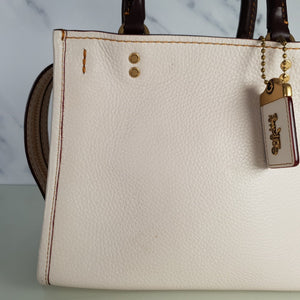 Coach 1941 Rogue 25 in Chalk Shoulder Bag Handbag in White
