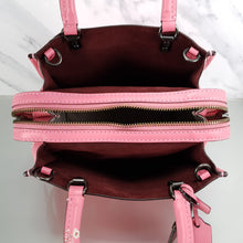 Load image into Gallery viewer, Coach 26836 Rogue 25 Pink Floral Bow Burgundy Suede Bag
