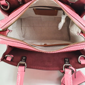 Coach Rogue 25 Pink Floral Bow Handbag