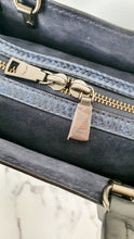 Load image into Gallery viewer, Coach 1941 Rogue 25 in Metallic Dark Blue &amp; Black With Snakeskin Detail Colorblock - Satchel Handbag 38823
