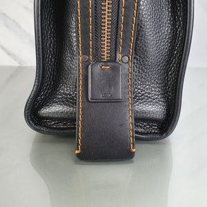 Coach Rogue 31 black pebble leather honey suede 1941 satchel handbag