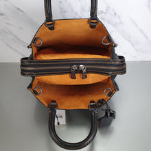 Load image into Gallery viewer, Coach Rogue 31 black pebble leather honey suede 1941 satchel handbag
