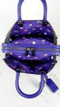 Load image into Gallery viewer, Coach 32793 Disney x Coach 1941 Rogue 21 Dark Fairytale Snow White in Black &amp; Purple Colorblock with Patches - LIMITED EDITION Handbag
