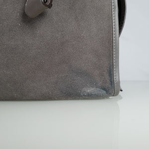 Coach 1941 Rogue 31 Grey Heather Suede Handbag Shoulder Bag Satchel 38220