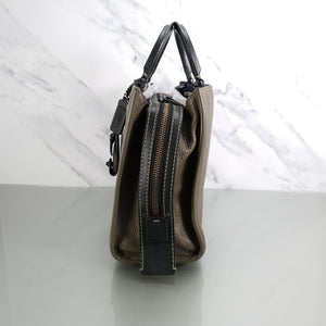 Coach 38124 Rogue 31 Olive GReen Army Colorblock black handbag