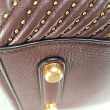 Load image into Gallery viewer, Coach Rogue 31 in Oxblood Quilted Nappa Leather Chevrons with Studs - SAMPLE BAG
