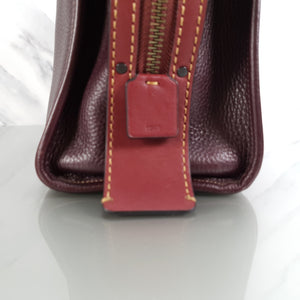 ﻿38124 Coach Rogue 31 Oxblood Red pebble leather