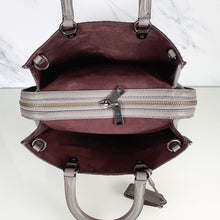 Load image into Gallery viewer, Coach 1941 Rogue 31 Heather Grey Nappa Leather With Quilting &amp; Rivets Chevrons Satchel Bag  22809
