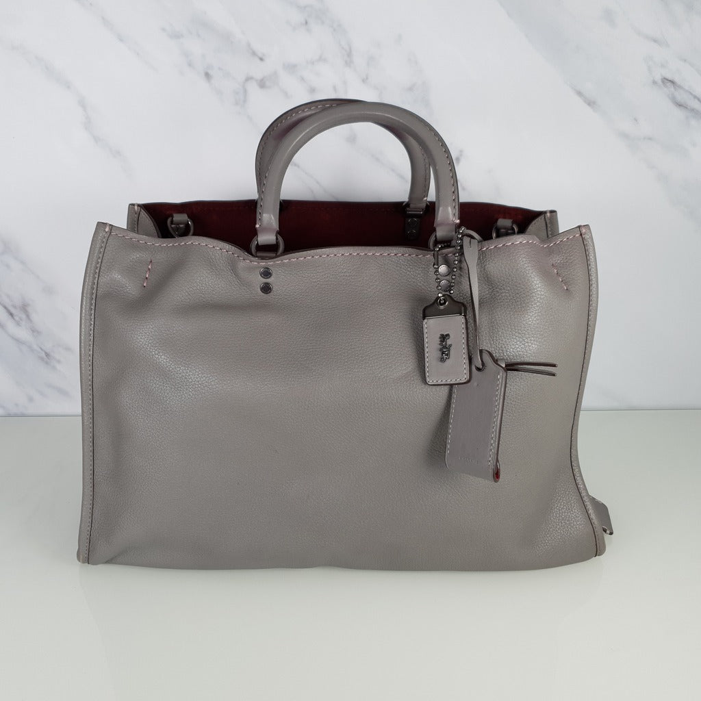 Rare Coach Rogue 39 Sample Bag in Heather Grey Pebble Leather