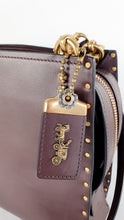 Load image into Gallery viewer, Coach Rogue Shoulder Bag in Oxblood Smooth Leather with Border Rivets - Coach 31675
