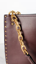 Load image into Gallery viewer, Coach Rogue Shoulder Bag in Oxblood Smooth Leather with Border Rivets - Coach 31675
