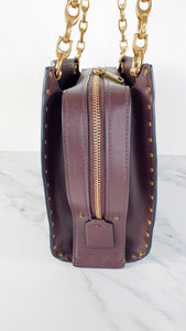 Coach Rogue Shoulder Bag in Oxblood Smooth Leather with Border Rivets - Coach 31675