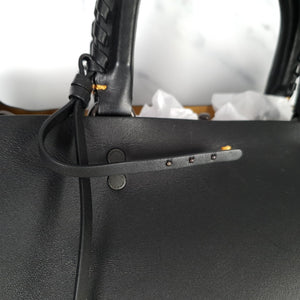 Coach 1941 Rogue Tote Bag with Whipstitch Handle in Black Smooth Leather Handbag ﻿59981