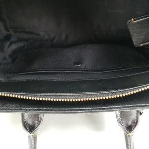 Rare Coach Swagger 27 in Black Glovetanned Leather with Link Detail - SAMPLE BAG